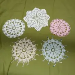 レースドイリー 5枚セット