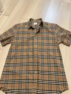 BURBERRY LONDON 半袖シャツ ノバチェック 赤 チェックシャツ L - メルカリ