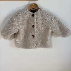 Markey's ボアアウター 90サイズ クリーム色