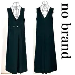 no brand Aラインカシュクールワンピース M 黒 春夏【ada012】