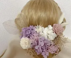 髪飾り　ドライフラワー　ヘアピン　ヘッドドレス　結婚式　卒業式　成人式　前撮り