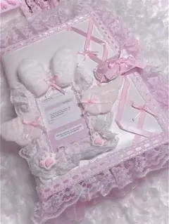 A5 マカロンバインダー レースデコ トレカケース 平成女児 量産型 ピンク A5 マカロンバインダー レースデコ トレカケース 平成女児 量産