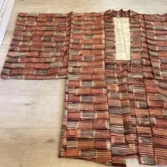 ⭐︎未使用品⭐︎かわいい赤茶色と白のストライプ模様の羽織
