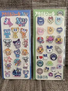 アクリルシール　２枚セット　たまごっち　エンジェルブルー