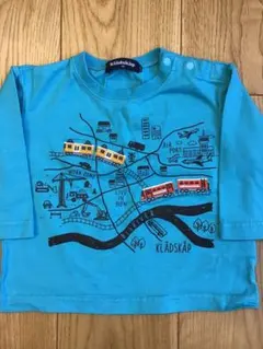 klädskäp 青い長袖Tシャツ