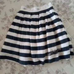 Mezzo piano メゾピアノ スカート サイズ160 ボーダー
