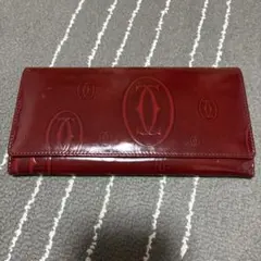 Cartier 赤 レザー 長財布のサムネイル