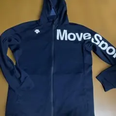 デサント クアトロセンサー フルジップパーカー MOVESPORT Mサイズ 紺のサムネイル