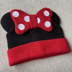 ミニーマウス こども用ニット帽　50cm ベビー帽子ニット ディズニーリゾート