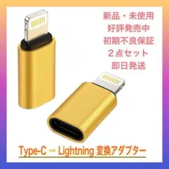【お得な2点セット】タイプC TO ライトニング 変換コネクタ　変換アダプター