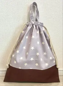 ハンドメイド シューズ袋 上履き袋 巾着袋 星 スター - メルカリ