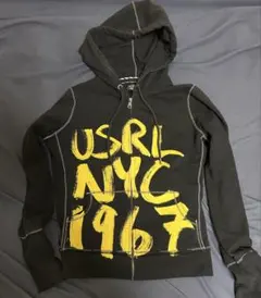 90s 希少POLO ジップアップパーカー Ralph Lauren NYC