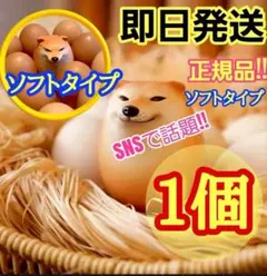 【即日発送】ソフトタイプ柴犬しばこ　しばいぬ　 卵型　やわらか　1個たまご