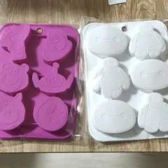 Disneyシリコーンケーキモールド(ベイマックス・トイストーリー) 2個セット