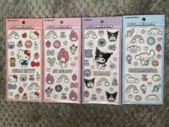 サンリオキャラクターズ♡ペタメロウシール4種類
