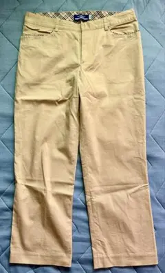 【美品】バーバリーブルーレーベル クロップドパンツ ノバチェック 38 春 夏