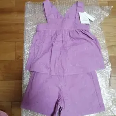 【未使用】値下げ！ブランシェス セットアップ 女の子 110 紫