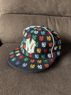 USA製 ニューエラ ニューヨーク ヤンキース 刺繍ロゴキャップ