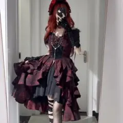 オフショルダードレス ゴスロリ