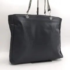 美品✨️アニエスベー トートバッグ ナイロン ブラック ポーチ付き ロゴ金具
