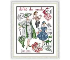 クロスステッチキット 18CT Define de mode No,4