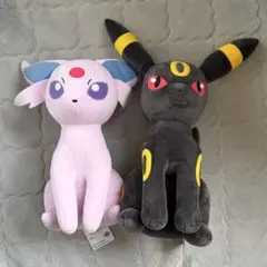 ポケモン　めちゃもぐふっと　エーフィ ブラッキー ぬいぐるみセット 約30cm
