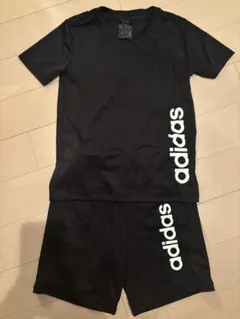 adidas 黒 Tシャツ ショートパンツ セット
