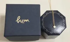 hum ハムKUMOk18ゴールド ロングネックレス ダイヤ - メルカリ