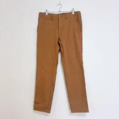 モノマート　カジュアルパンツ　L ブラウン　裏起毛　綿　メンズ　秋　冬