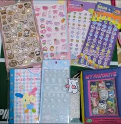 激安スタート【完成品】豪華シール帳　ボンボンドロップシール他　まとめ売り7点