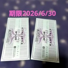 ②ゼビオ株主優待 10%割引券　2枚