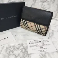 BURBERRY チェック柄 三つ折り財布
