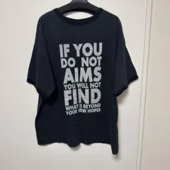 【ニコアンド】ロゴプリント 半袖Tシャツ チャコールグレー