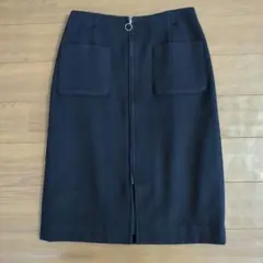 NATURAL BEAUTY BASIC タイトスカート M ネイビー