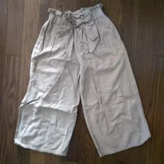 GU リネン ワイドパンツ 120