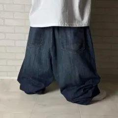 規格外！KOMAN 裾柄 超極太 スーパーワイド デニムショーツ バギーパンツ 規格外！KOMAN 裾柄 超極太 スーパーワイド デニムショーツ バギー