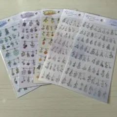 【新品】マインドウェイブ　花　シール　５点セット