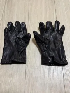 COMME CA ISM 黒 レザー 手袋