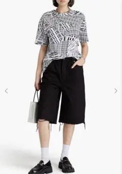 alexander wang ハーフパンツ デニム　アレキサンダーワン Y2K