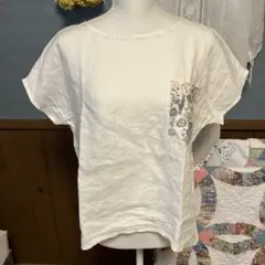 ミナペルホネンpilloleikki ハーフスリーブカットソーTシャツSサイズ