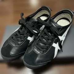 オニツカタイガー メキシコ66 23.5 ブラックホワイト