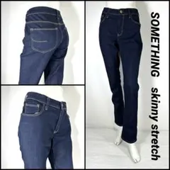 SOMETHING サムシング スキニーストレッチ 大きめ サイズ30 78cm