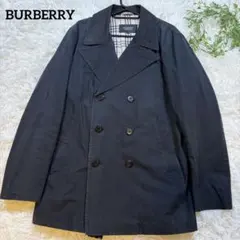 バーバリーブルーレーベル ダッフルコート ノバチェック M 黒 G0271