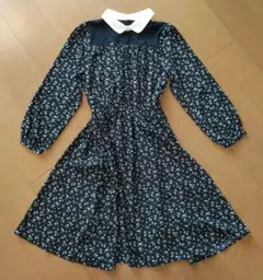 ハニーズ　COLZA ネイビー花柄ワンピース