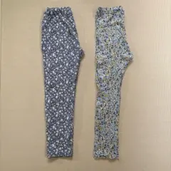 【ユニクロ・西松屋】花柄レギンス 2点セット