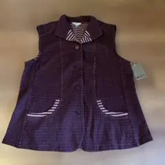 NEIPLE パープル ノースリーブベスト