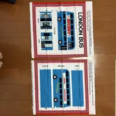 布地　レトロ　ロンドンバス