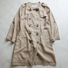 Another Edition　ノーカラー　トレンチコート　ロング　Ｓ　ダブルのサムネイル