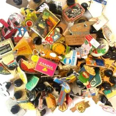 大量100個セット フランス ビンテージ ピンバッジ ピンズコレクション P26