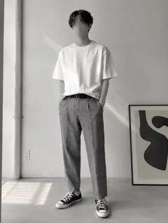 JUNRED グレンチェック柄 スラックス パンツのサムネイル